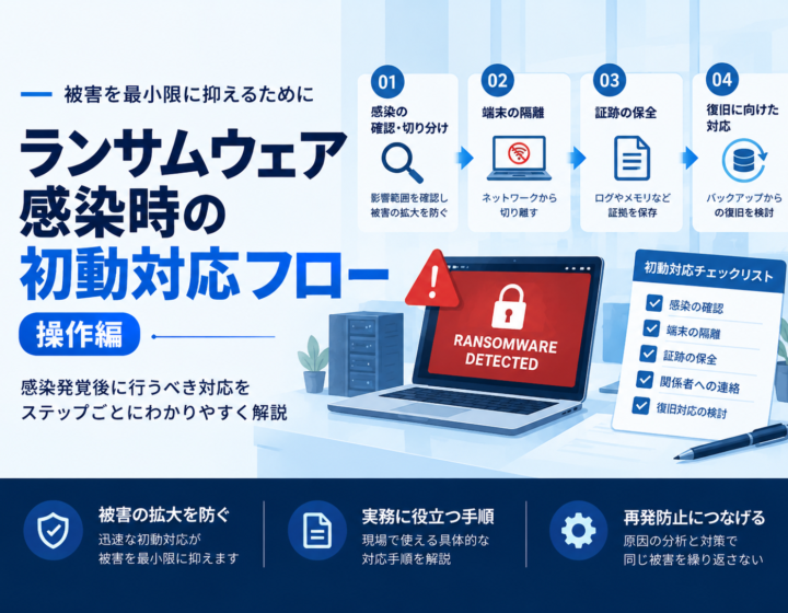 感染時の初動対応フロー（操作編）