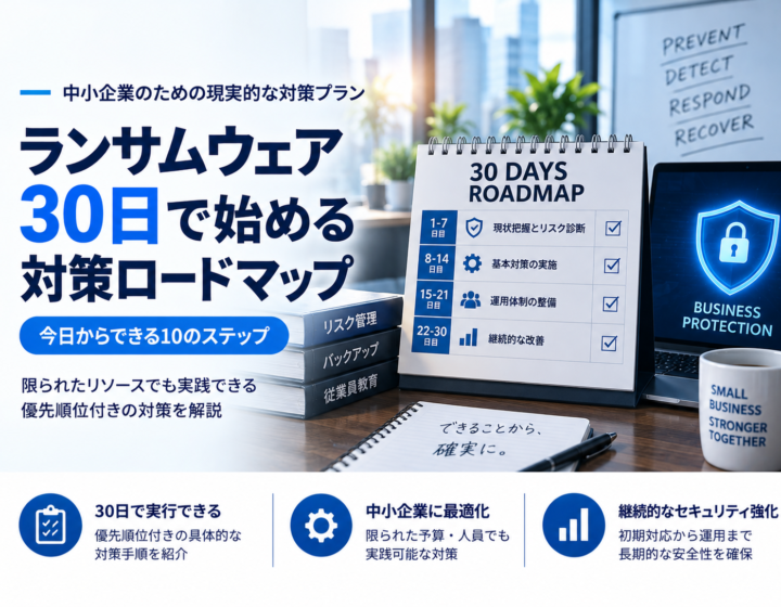 中小企業向け：30日で始めるランサムウェア対策ロードマップ
